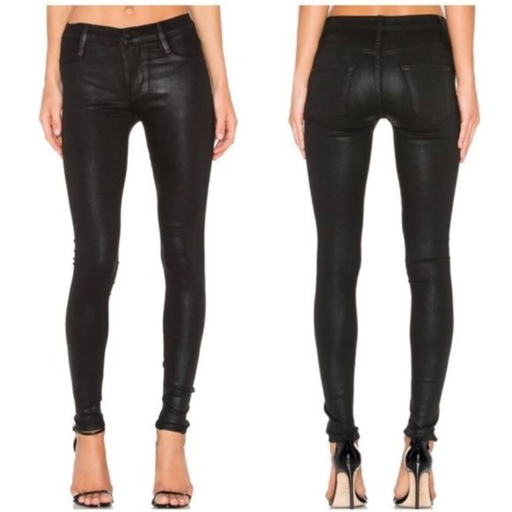 JAMES JEANS Black Coated Skinny Jeans Size 26